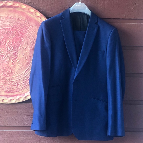 Blue Simons Semi Slim Suit - Picture 3 of 5